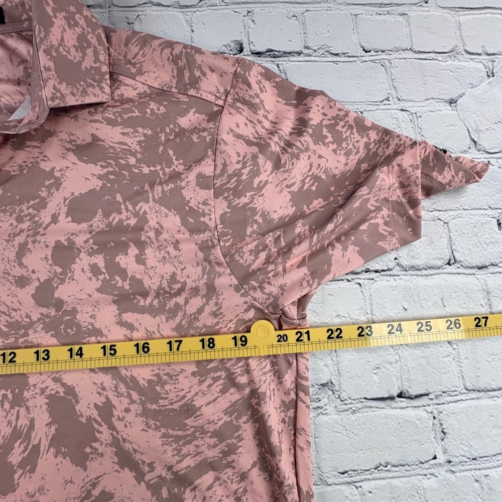 Bad Birdie Golf Polo Mens Size M Pink Excellent Short Sleeve Athleisure Gorpcore - Picture 8 of 10